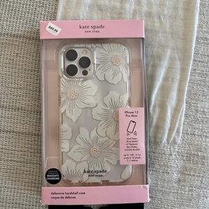 Kate Spade White Floral iPhone 12 Pro Max Case